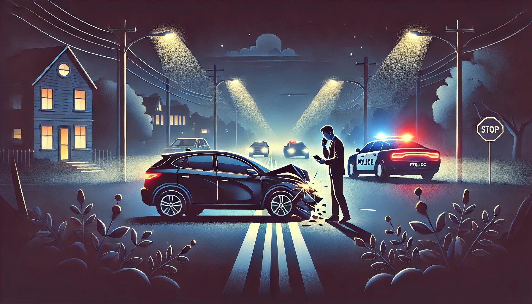 Как действовать при ДТП, произошедшем ночью